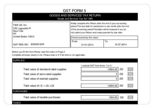 GST Preparation