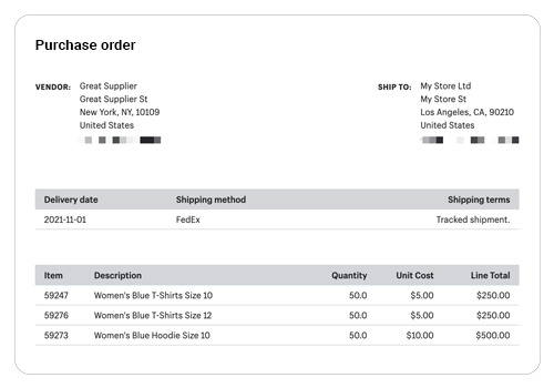 Purchase Orders