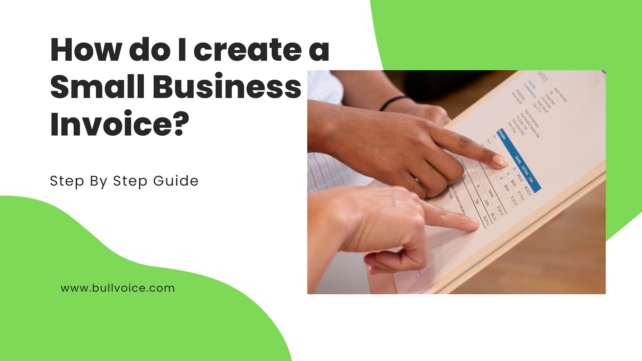 How do I create a small business invoice