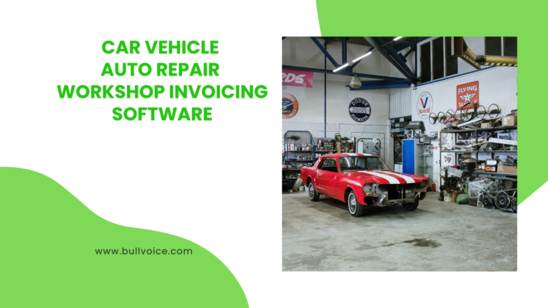 Car Vehicle Auto Repair Workshop Invoicing Software