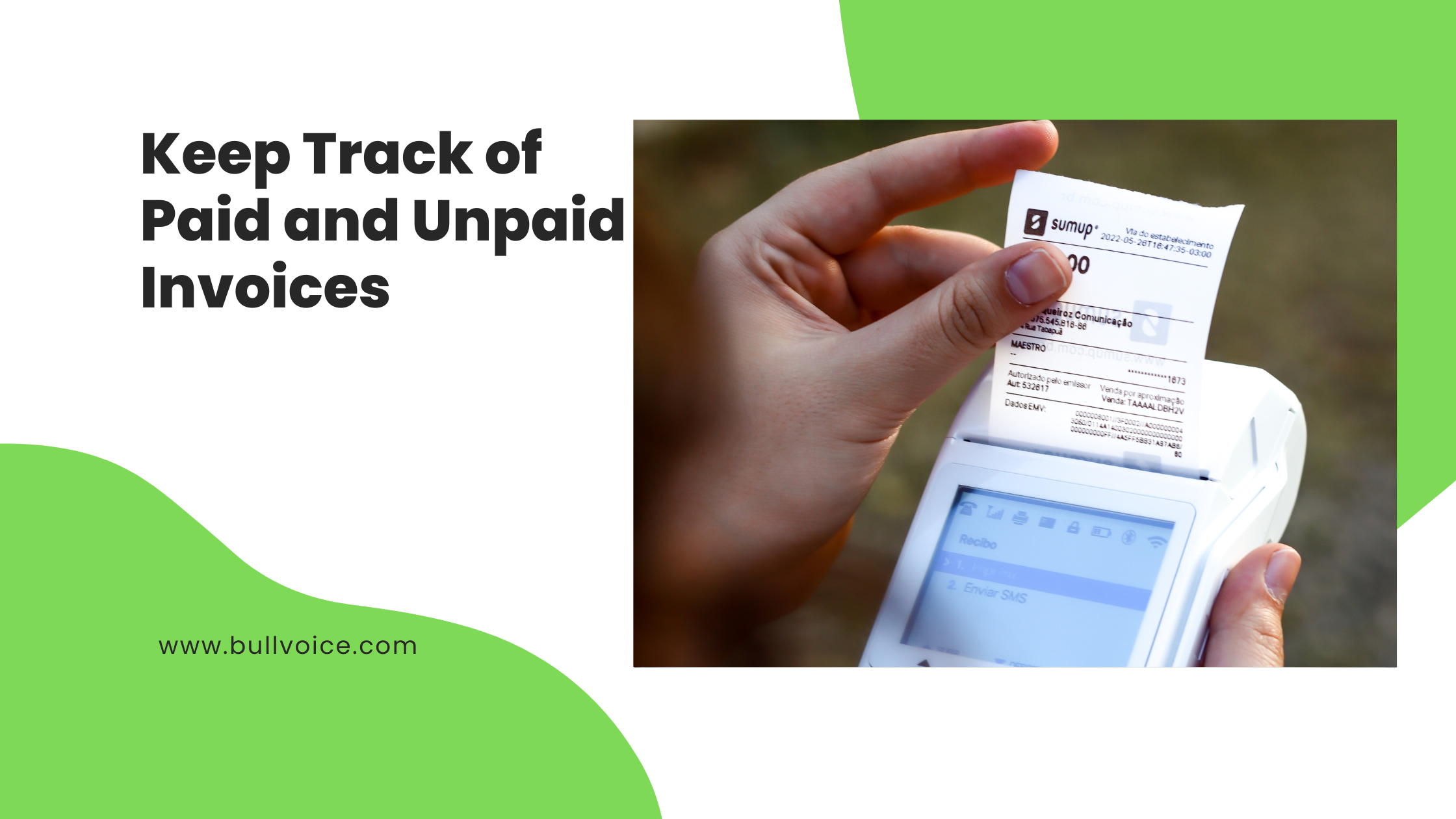 keep track of paid and unpaid invoices payments